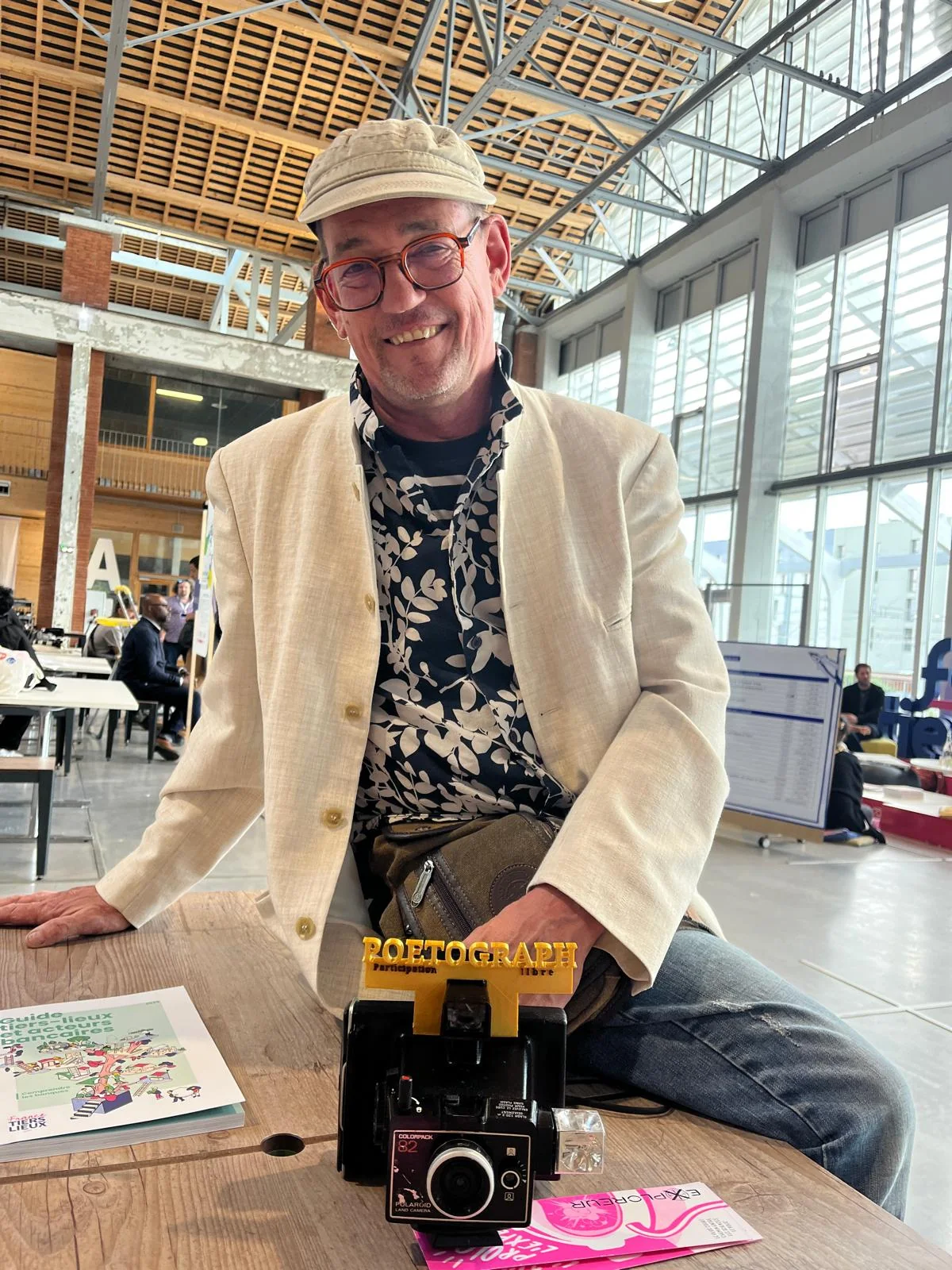 Sebastian Arndt avec le Poétographe